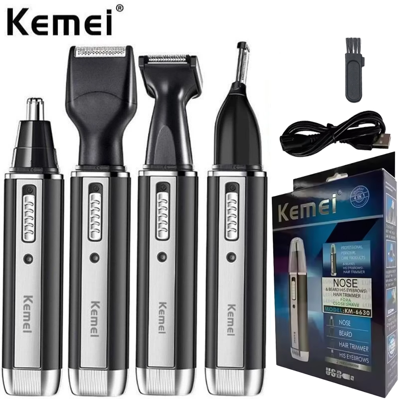Men'S Grooming Nose And Ear - ماكينة تشذيب شعر الأنف Kemei-6630، أداة