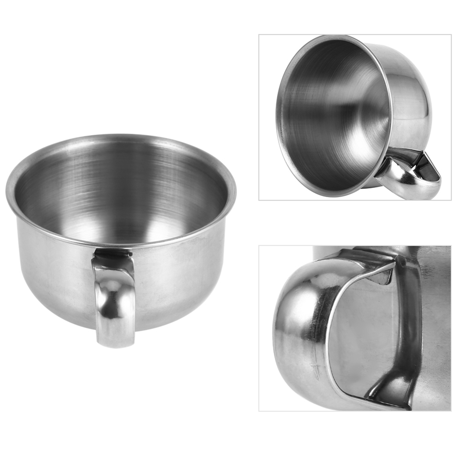 Shaving Bowl Soap - وعاء جديد من الفولاذ المقاوم للصدأ