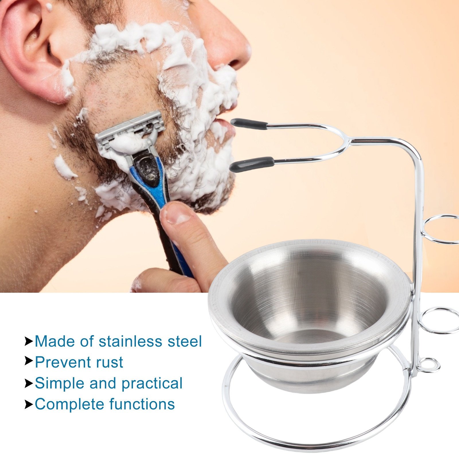 طقم حامل وعاء الحلاقة المعدني، - مراجعة Shaving Bowl Soap وسعره