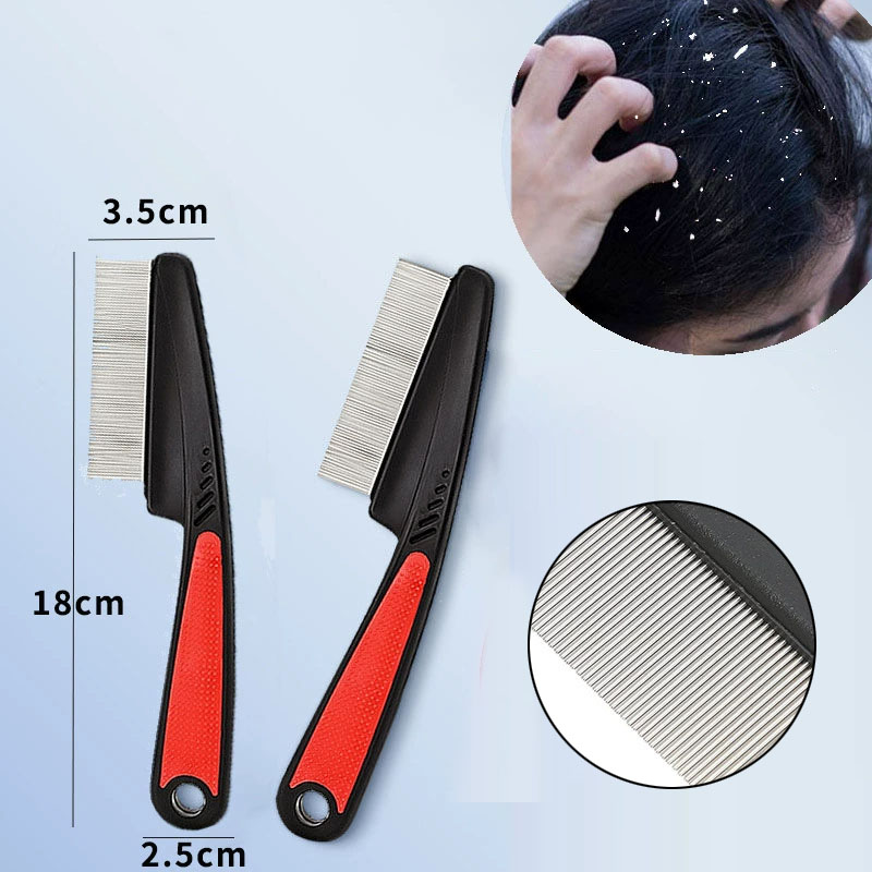 2 قطعة قشرة فروة الرأس الصدفية - مراجعة Comb Fine Tooth وسعره